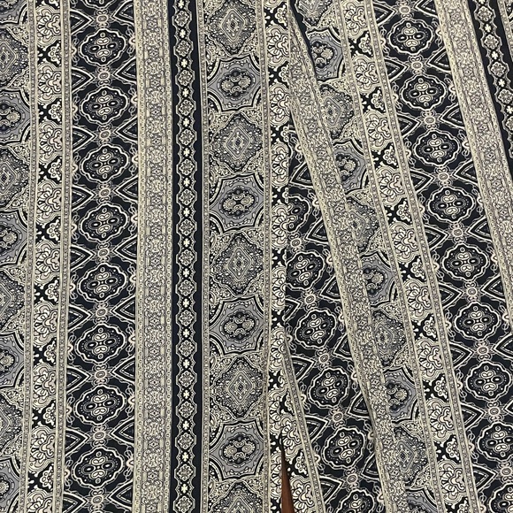 Womens XL Wide Leg Palazzo Pants Boho Geometric Print Elastic Waist - Picture 4 of 4